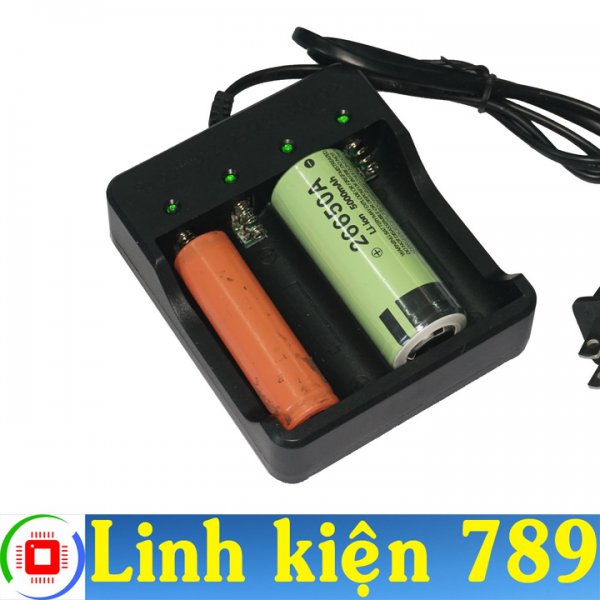 Sạc 4 pin 18650 1200mA tự ngắt khi đầy